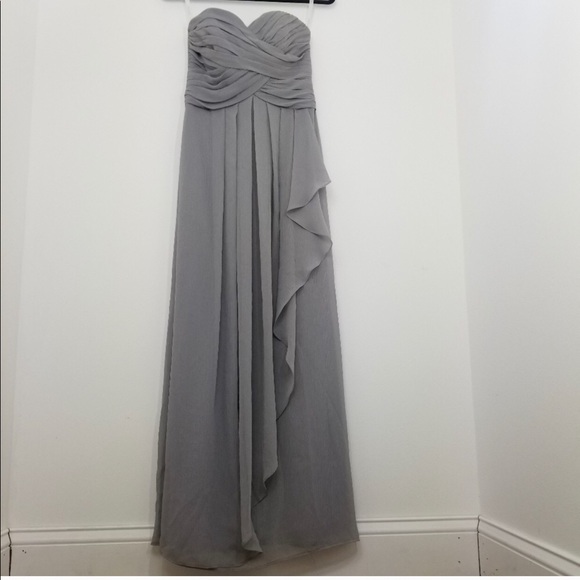 David's Bridal gown dress Mercury 2 strapless - Picture 2 of 7